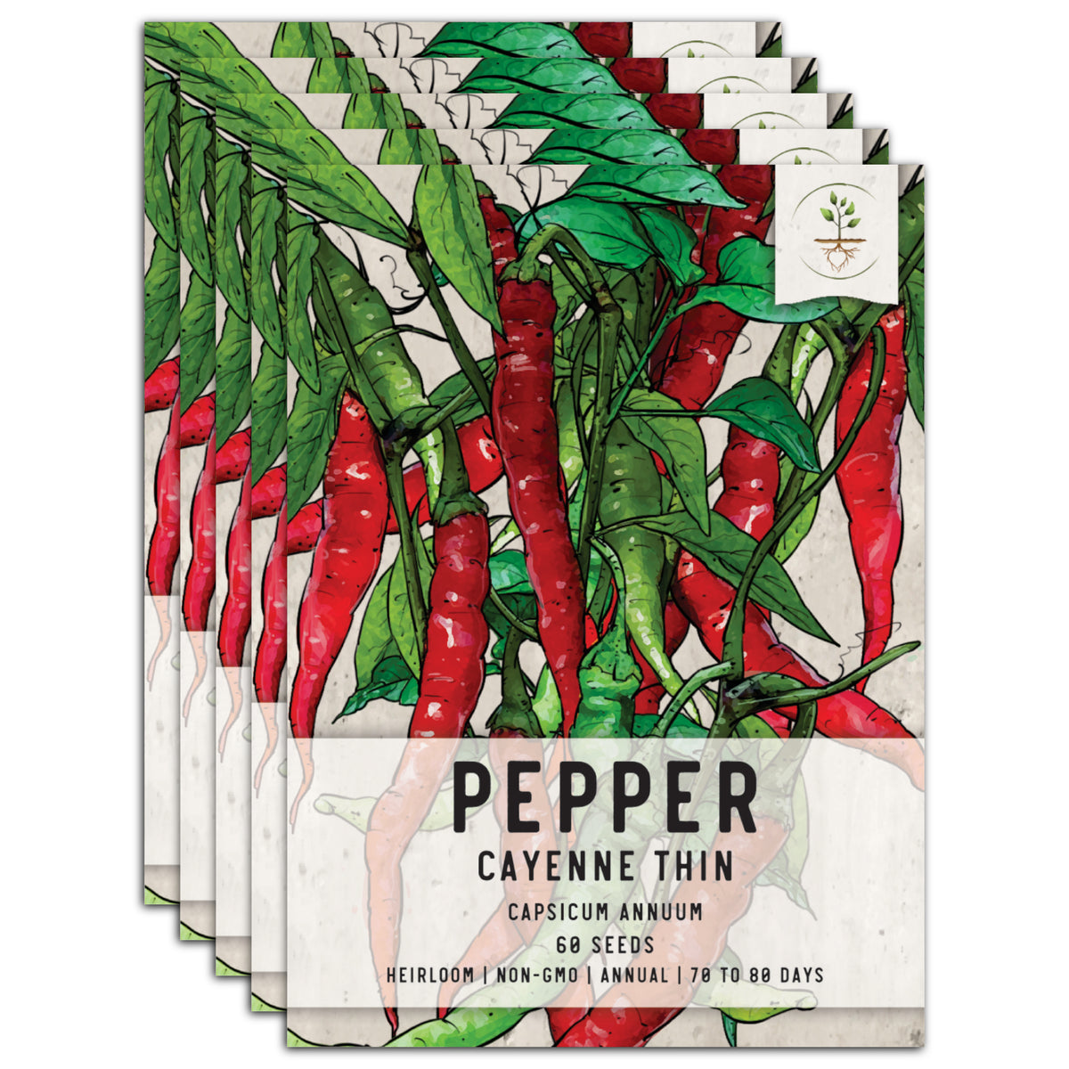 Organic Cayenne Pepper Mix Seeds