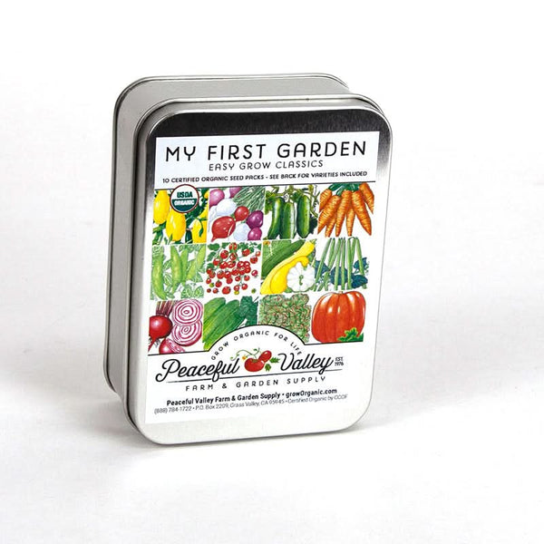 Organic Gift Seed Tin - My First Garden Collection