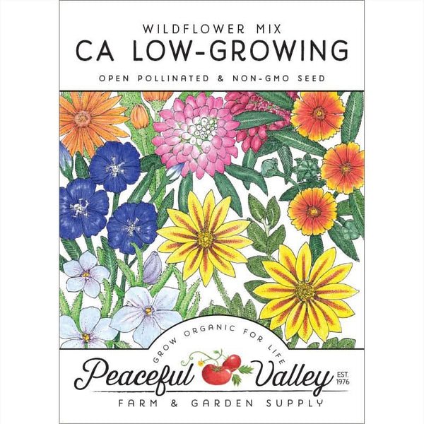 Organic California Low-Growing Wildflower Mix (pack)