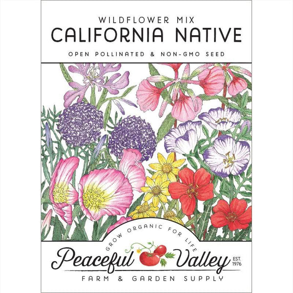 Organic California Native Wildflower Mix (pack)