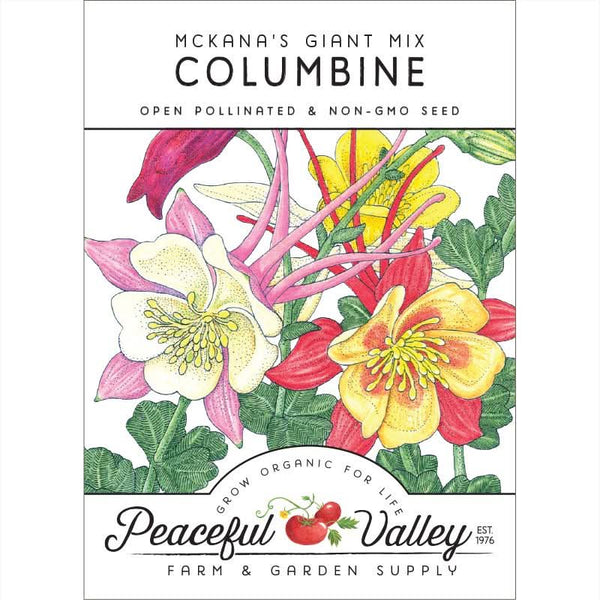 Organic Columbine, "McKana's Giant Mix" (pack)