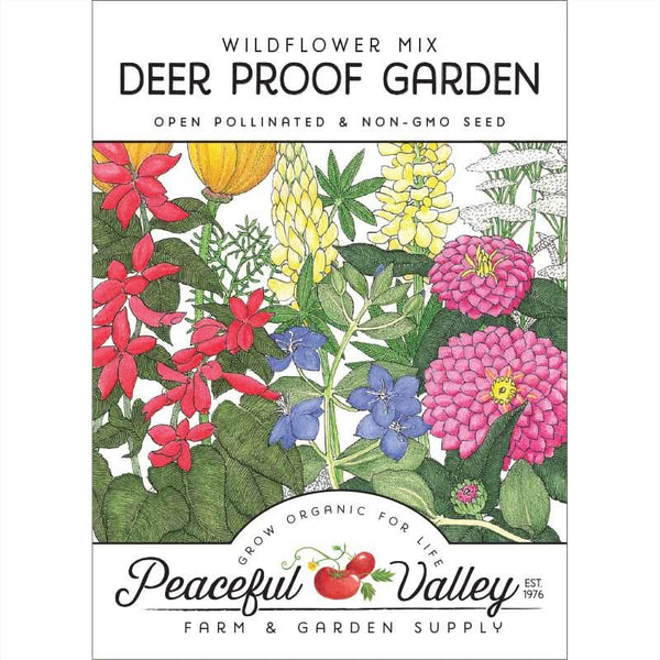 Organic Deer Proof Garden Wildflower Mix (pack)