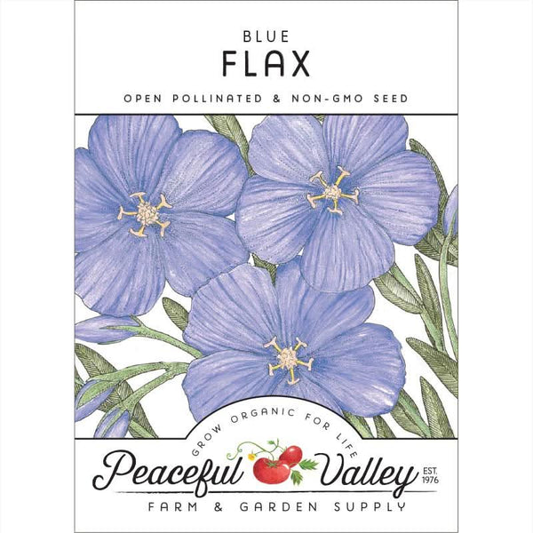 Organic Flax, Blue (pack)