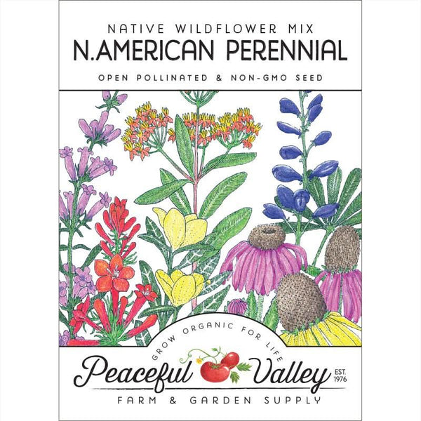 Organic North American Perennial Native Wildflower Mix (pack)