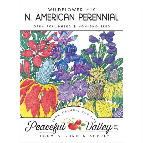 Organic North American Perennial Wildflower Mix (pack)