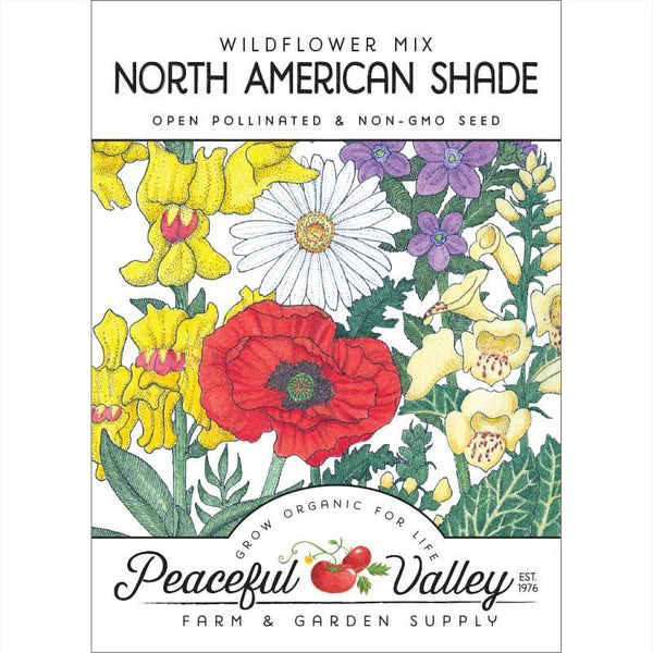 Organic North American Shade Wildflower Mix (pack)