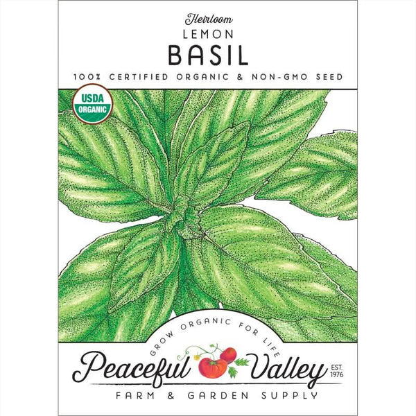 Organic Lemon Basil Seeds For Planting