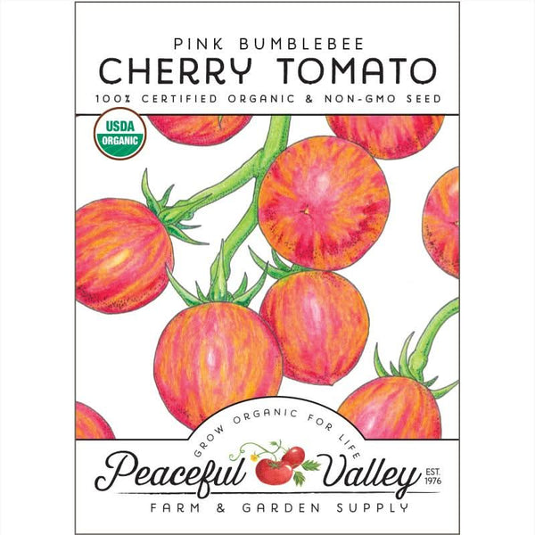 Organic Cherry Pink Bumble Bee Tomato Seeds For Planting