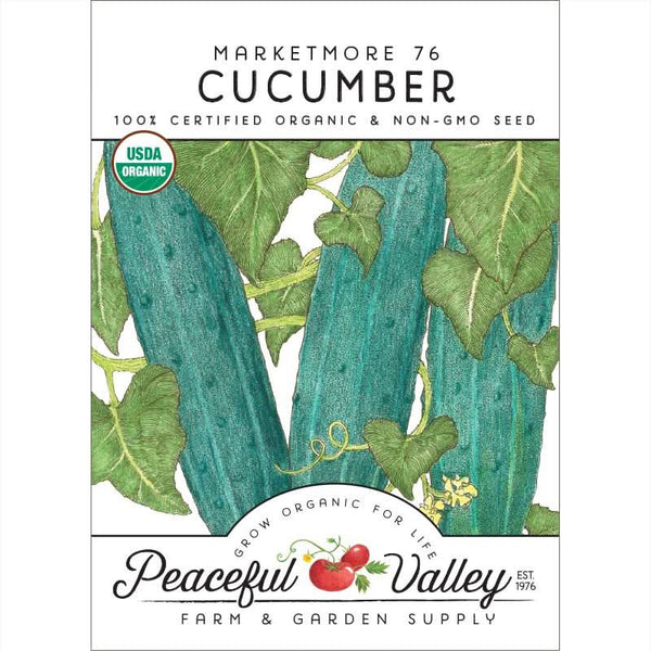 Organic Marketmore 76 Cucumber Seeds For Planting