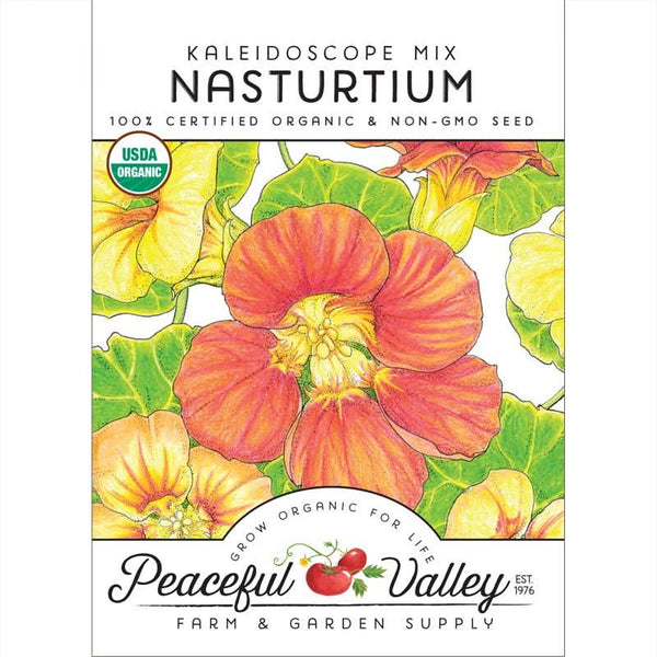 Organic Kaleidoscope Mix Nasturtium Seeds For Planting