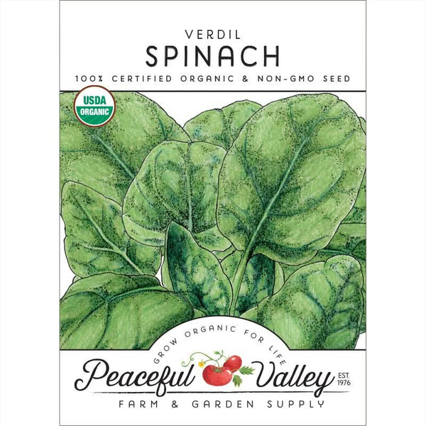 Organic Verdil Spinach Seeds For Planting