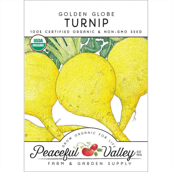 Organic Golden Globe Turnip Seeds For Planting