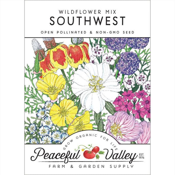 Organic Southwest Wildflower Mix (Pack)