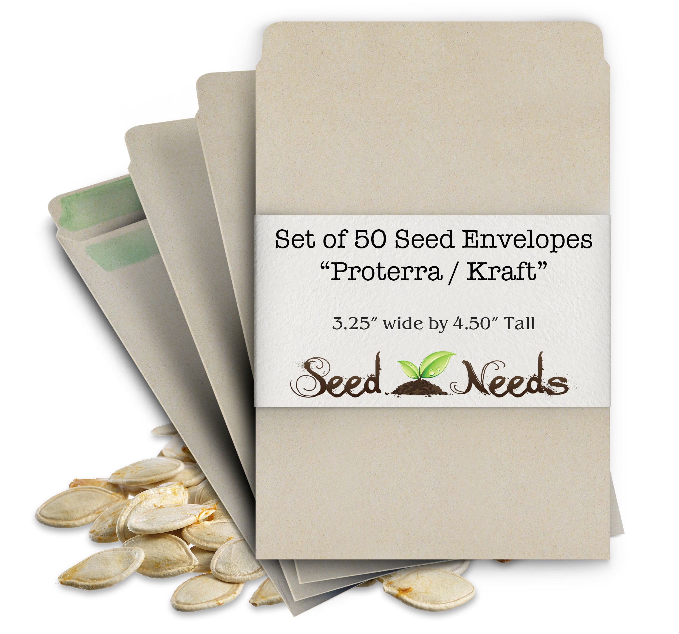 Seed Envelopes - Kraft Paper, Printed Seed Packets